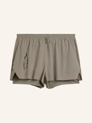 Adidas Szorty Do Biegania 2 W 1 braun KHAKI