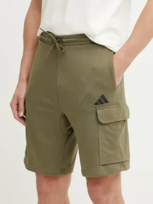adidas szorty Feelcozy męskie kolor zielony JE6292