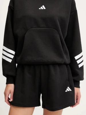 adidas szorty Future Icons damskie kolor czarny gładkie high waist JC5466
