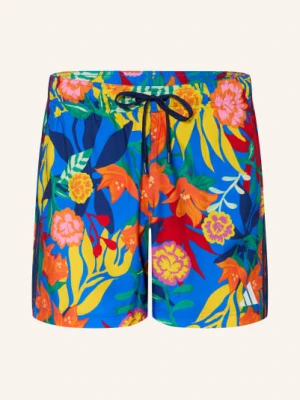 Adidas Szorty Kąpielowe Mexicana Florals 3 Stripes Swim Shorts 5 Inch blau