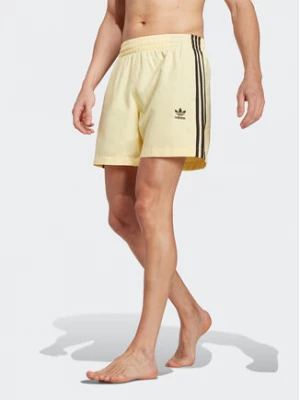 adidas Szorty kąpielowe Originals Adicolor 3-Stripes Swim Shorts HT4410 Żółty Regular Fit