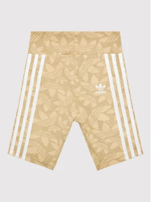 adidas Szorty rowerowe Cycling HC7068 Beżowy Slim Fit