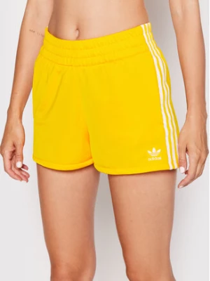 adidas Szorty sportowe 3 Str HL6761 Żółty Regular Fit