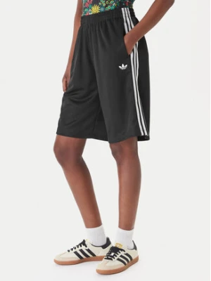 adidas Szorty sportowe 3-Stripes Jaquard KD2911 Czarny Loose Fit