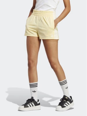 adidas Szorty sportowe 3-Stripes Shorts IB7425 Żółty Regular Fit