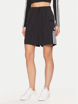 adidas Szorty sportowe adicolor JH1077 Czarny Loose Fit