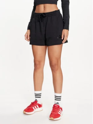 adidas Szorty sportowe ALL SZN French Terry JJ4920 Czarny Loose Fit