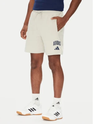 adidas Szorty sportowe Collegiate JM1726 Beżowy Regular Fit