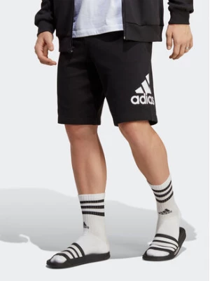adidas Szorty sportowe Essentials Big Logo French Terry Shorts IC9401 Czarny Regular Fit