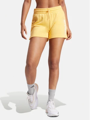 adidas Szorty sportowe Essentials Linear IS2082 Pomarańczowy Slim Fit