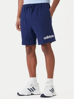 adidas Szorty sportowe Essentials Linear JE9013 Granatowy Regular Fit