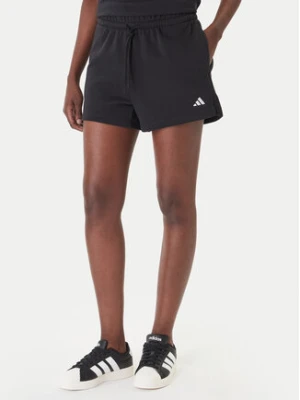 adidas Szorty sportowe Essentials Small Logo Feel Cozy JC5925 Czarny Regular Fit