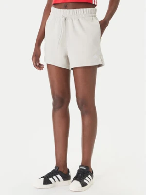 adidas Szorty sportowe Essentials Small Logo Feel Cozy JC5931 Beżowy Regular Fit