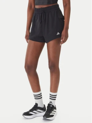 adidas Szorty sportowe Essentials Small Logo French Terry Cargo JD9944 Czarny Loose Fit