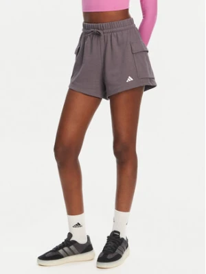 adidas Szorty sportowe Essentials Small Logo JC5700 Szary Loose Fit
