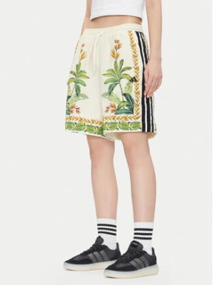 adidas Szorty sportowe FARM Premium JD6288 Écru Loose Fit Kremowy