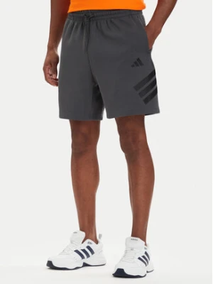 adidas Szorty sportowe Future Icons 3-Stripes KD5241 Szary Regular Fit