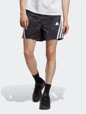 adidas Szorty sportowe Future Icons Allover Print Shorts IC8252 Czarny Regular Fit