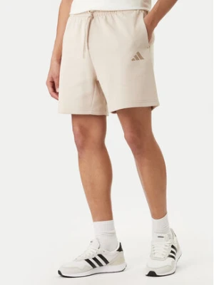 adidas Szorty sportowe Future Icons Small Logo KD7659 Beżowy Regular Fit