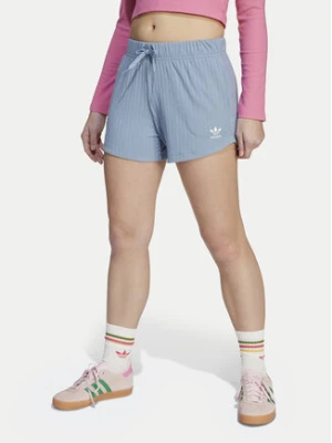 adidas Szorty sportowe JX2776 Błękitny Loose Fit