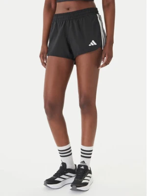 adidas Szorty sportowe Pacer Workout Woven 2in1 KD9742 Czarny Regular Fit