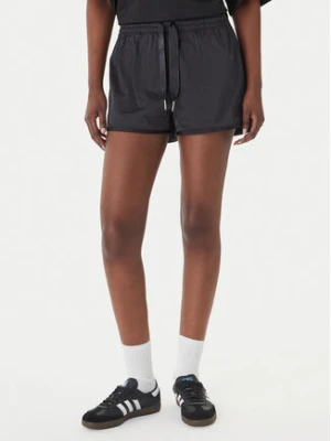 adidas Szorty sportowe Pearl Jacquard KC7866 Czarny Loose Fit