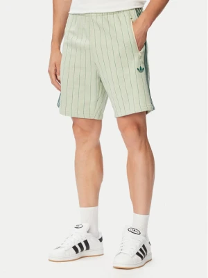 adidas Szorty sportowe Pinstripes KT4328 Kremowy Regular Fit