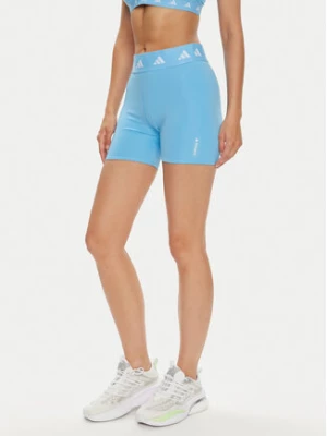 adidas Szorty sportowe Techfit IU1858 Błękitny Slim Fit