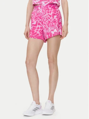 adidas Szorty sportowe Train Essentials Allover Print Workout JE8692 Fioletowy Regular Fit