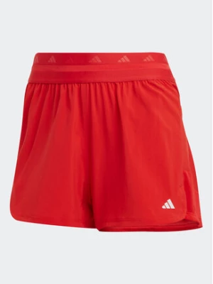 adidas Szorty sportowe Training Hyperglam Pacer Shorts HZ5848 Czerwony Regular Fit