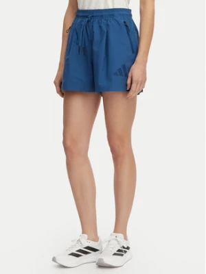 adidas Szorty sportowe Z.N.E. KF0579 Granatowy Loose Fit