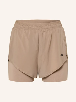 Adidas Szorty Treningowe 2 W 1 d4t braun