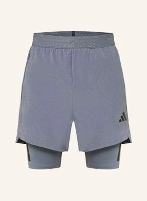 Adidas Szorty Treningowe 2 W 1 Power grau