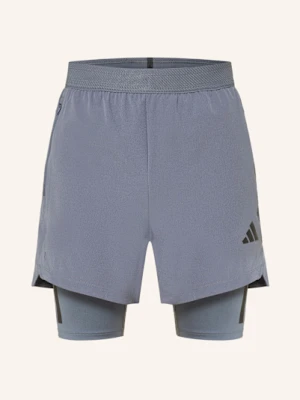 Adidas Szorty Treningowe 2 W 1 Power grau