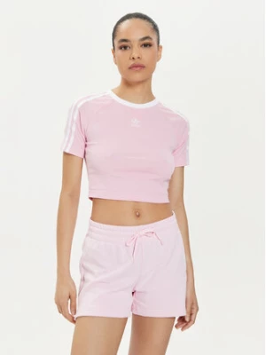 adidas T-Shirt 3-Stripes Baby IP0664 Różowy Slim Fit