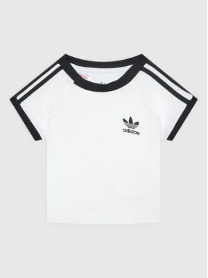 adidas T-Shirt 3-Stripes DV2824 Biały Regular Fit