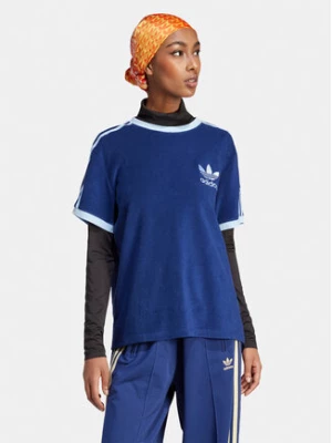 adidas T-Shirt 3-Stripes IR7465 Granatowy Loose Fit