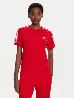 adidas T-Shirt 3-Stripes IR8050 Czerwony Regular Fit