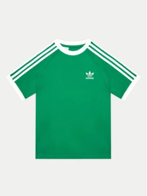 adidas T-Shirt 3-Stripes IY7431 Zielony Regular Fit