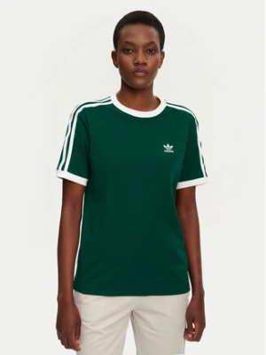 adidas T-Shirt 3-Stripes JD4571 Zielony Regular Fit