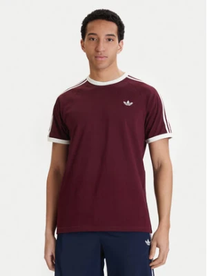 adidas T-Shirt 3-Stripes KQ9639 Bordowy Regular Fit