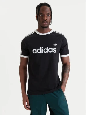 adidas T-Shirt 3-Stripes Ringer KF0417 Czarny Slim Fit