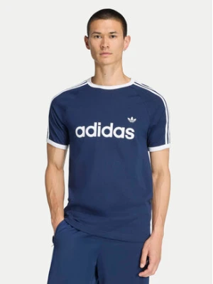 Zdjęcie produktu adidas T-Shirt 3-Stripes Ringer KF0419 Granatowy Slim Fit