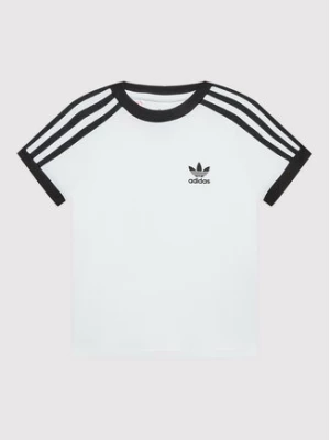 adidas T-Shirt acidolor 3 Stripes HK0265 Biały Relaxed Fit