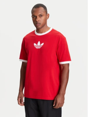 adidas T-Shirt adicolor 2000s Cali JX1514 Czerwony Loose Fit