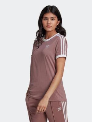 adidas T-Shirt adicolor 3-Stripes HL6689 Różowy Regular Fit