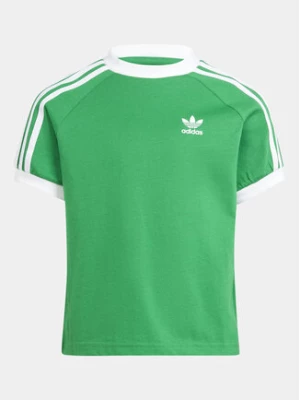adidas T-Shirt adicolor 3-Stripes IR6896 Zielony Loose Fit