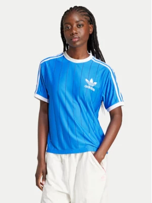 adidas T-Shirt adicolor 3-Stripes IY7233 Niebieski Loose Fit