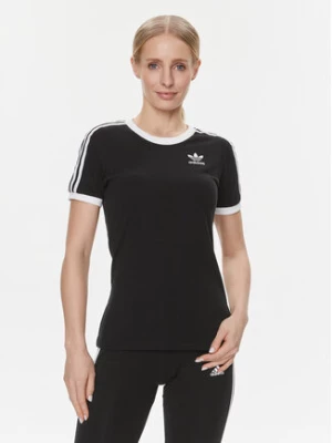 adidas T-Shirt adicolor Classics 3-Stripes GN2900 Czarny Regular Fit