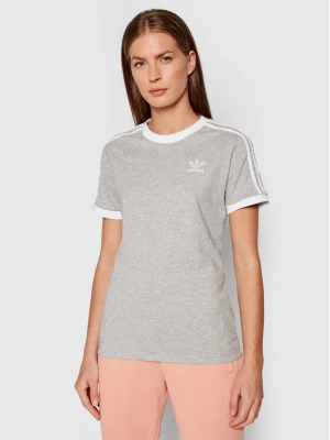 adidas T-Shirt adicolor Classics 3-Stripes H33576 Szary Standard Fit